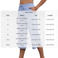 thumbnail image 2 of PWPSG Womens Split Hem Capri Pants, Drawstring Waist with Side Slit Design, Wrinkle Resistant Fabric with Loose Fit for Everyday Styling Blue S, 2 of 7