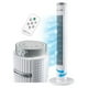 thumbnail image 1 of Ventilador De Torre Premium Corte Diamante Con Ionizador + Control Remoto Oscilación Temporizador Display Led 97cm De Alto Blanco Beckon, 1 of 8