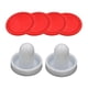 thumbnail image 5 of Deslizadores y discos de hockey de aire, paletas de hockey de aire, deslizadores, fieltro, mangos de portería pequeños, deslizadores de mesa de juego Putter blanco, 5 of 8