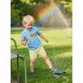 thumbnail image 6 of BemeyourBBs Toddler Baby Boy Summer Clothes Infant Baby Boys Zoo Animal Outfits Adorable Animal Embroidery Short Sleeve T Shirt Tops and Plaid Shorts Set, 6 of 9