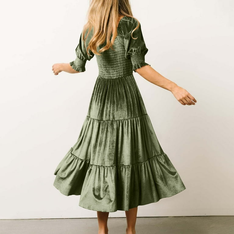 winter wedding guest dress green Amazon.com: Ever-Pretty Women's V Neck Lace Fall Winter Formal Dresses Plus  Size Midi Wedding Guest Dresses with Lantern Sleeves Dark Green US16 :  Clothing, Shoes & Jewelry
