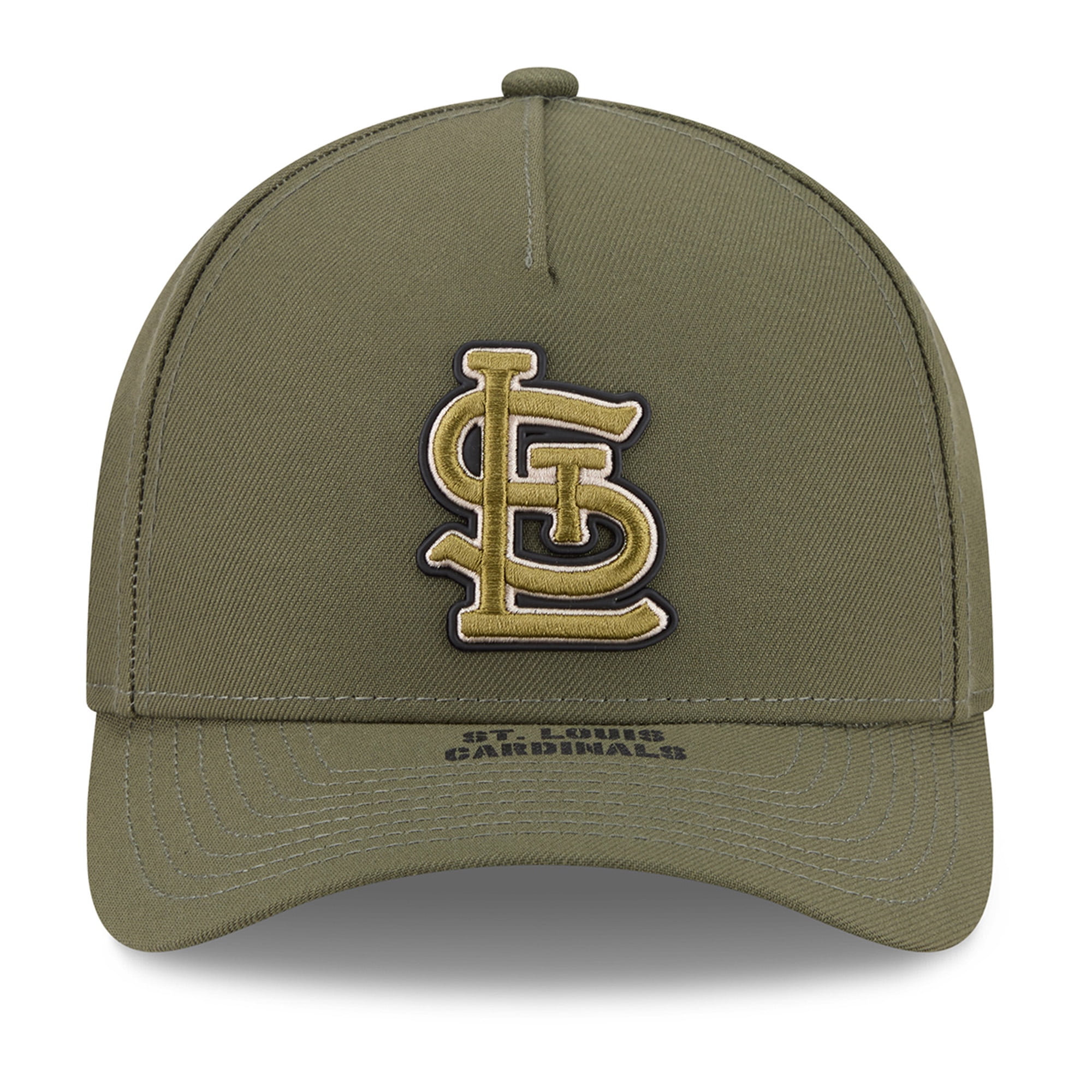 Youth New Era Olive St. Louis Cardinals 2026 Armed Forces Day 9FORTY M-Crown Adjustable Hat