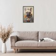 thumbnail image 3 of Stupell Industries Art Deco French Bulldog with Ornate Jewelry Black Framed Giclee Art, 12 x 18, by Wumples, 3 of 7