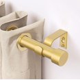 thumbnail image 3 of AIR-Adjustable Curtain Rods for Windows 16 to 144'', Cylindrical End Cap, 1-Inch-Diameter, Gold (40-365cm), 3 of 4