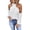 White, variant on Women Solid Color Long Sleeve Halter Off Shoulder Back Zipper Blouse Top