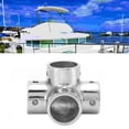 thumbnail image 1 of 4 Way Handrail Fitting4 Way Handrail Fitting, Handrail Mount Installation Simple   for Speed Boats for Fishing Boats for Yachts, 1 of 7