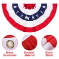thumbnail image 3 of Great Choice 1.5' x 3' USA Pleated Fan Outdoor Flag, Double-Sided 4 Count, 3 of 6