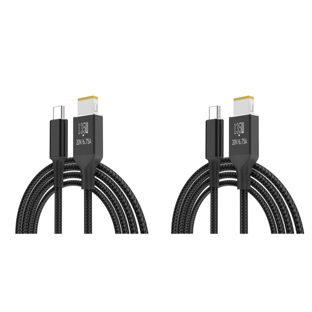 PD135W Tipo-C a Cable cargador cuadrado 6.75A 20V para Legion Y9000P Y9000K