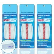 All-in-1 Hearing Aid Cleaning Kit (3 Pack) - Gentle and Effective Hearing Aid Cleaning Brush w/Threader (60 Ready-to-Use Strands) w/ Liberty Cleaning Cloth - Fine Instrument Cleaners by NanoClean