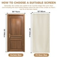 thumbnail image 2 of DONGPAI Thermal Insulated Door Curtain, Winter Thicken Cotton Windproof Soundproof Temporary Door Single Insulation Door Cover for Winter to Keep Warm, 2 of 8
