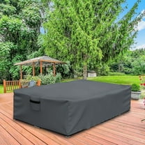 Patio Furniture Covers Waterproof for Coffee Table Cover, Heavy Duty Durable Rectangular Outdoor Coffee Table Cover