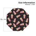 thumbnail image 2 of Vsdgher Popcorn Print Leather Coasters for Drinks, Durable Drink Coasters 4 Set for Tabletop Protection, Luxurious Home Décor and Housewarming Gift-Octagon, 2 of 6