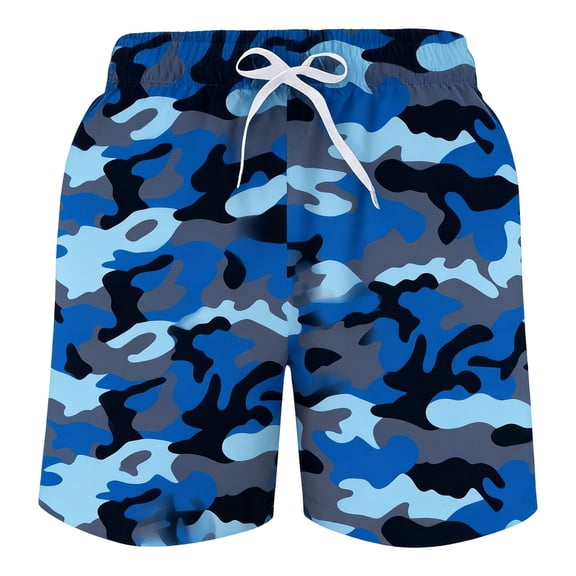 Hienoo Little Boys Swim Trunks with Compression Liner Beach Shorts Bathing Suit