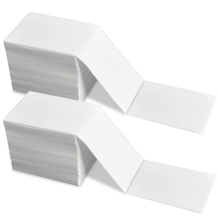 9527 4x6 Direct Thermal Labels - Fanfold Shipping Labels For Thermal Printers, 500 Count