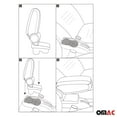 thumbnail image 3 of Black Leatherette Center Console Storage Box Armrest for Nissan Juke 2011-2017, 3 of 8