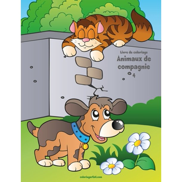 Animaux De Compagnie Livre De Coloriage Animaux De Compagnie 4 Series 4 Paperback Walmart Com Walmart Com
