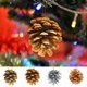 thumbnail image 1 of Fiudx Liquidación De Ofertas Flash Decoración Navideña, Teñido, Conos De Navidad, Decoración Para Árboles De Navidad, Piezas Colgantes, Fotografía, Accesorios De Decoración, Conos Dorados, 1 of 4