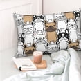 thumbnail image 4 of Honeii French Bulldog 2 Print Pillow Cases,Plush Throw Pillow Covers,Decorative Pillowcase for Sofa, Couch, Living Room-20"x30", 4 of 6