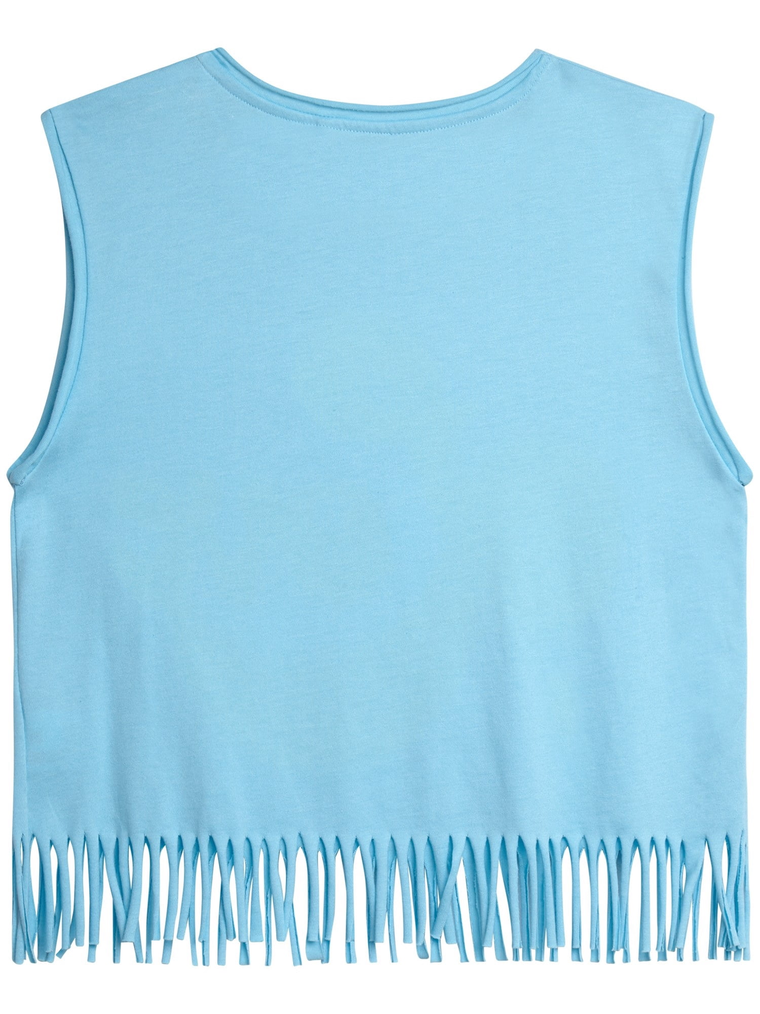 Jessica Simpson Girls Fringe Hem Tee, Size 7-14/16