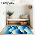 thumbnail image 3 of ODIKA 4'x6' Machine Washable Non-Slip Area Rug, Stair High Traffic Rug, Blue, 104518, 3 of 7