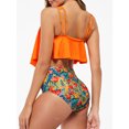 thumbnail image 2 of Maillot de Bain Deux Pièces pour Femmes, Bikini à Volants Imprimé, 2 of 8