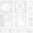 thumbnail image 2 of 16pcs Painting Stencils Animals Drawing Stencils Painting Animals Mold Kids Crafting Stencils, 2 of 3