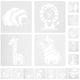 thumbnail image 2 of 16pcs Painting Stencils Animals Drawing Stencils Painting Animals Mold Kids Crafting Stencils, 2 of 3
