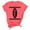 t-Watermelon Red8125, variant on Rggeeun T-Shirts For Women Short Sleeve O-Neck Solid Color And Letter Printing Loose Top Shirt Cozy And Fashionable For Everyday Wear,Light Blue,L