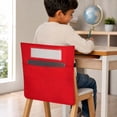 thumbnail image 4 of AOMXGD Desk Hanging Storage Organizer With Multi Pockets & Name Card Slot, Denim Chair Back Caddy For Classroom Students Supplies Arrangement, 4 of 6