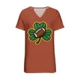 thumbnail image 5 of ShiShine St Patricks Day T Shirt for Women V Neck Short Sleeve Loose Fit Casual Top with Holiday Print, 5 of 5
