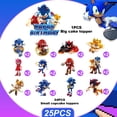 thumbnail image 7 of Sonic Cake Decorations,25pcs Sonic Cake Toppers Set Includes 1 Sonic Birthday Cake Topper & 24 Sonic Cupcake Topper, for Boys/Girls Kids Sonic Birthday Decorations Supplies, 7 of 7
