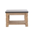 thumbnail image 4 of A&B Home Rectangular Wood Coffee Table with 3 Turned Legs and Low Tier Shef - Natural, Gray Finish, 4 of 5