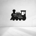 thumbnail image 2 of Train Of Thought Don't Always Run On Schedule Quote Vintage Train SIlhouette Vinyl Wall Sticker Decal Art Décor Home Room Kids Room Boys Girls Room Train Lover Living Room Decoration Size (14x20 inch), 2 of 3