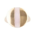 thumbnail image 4 of Signet Pink Opal and Bronze Circle Ring, 4 of 5