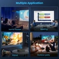 thumbnail image 3 of Proyector FUDONI WiFi 5G Bluetooth 1080P 18000L para Exteriores Compatible con TV, 3 of 8