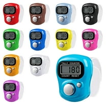 MAIDOU 12 Pack Finger Counter, Resettable Hand Tally, 5 Digit Number and LCD Electronic Digital Display, Handheld Clicker Counting