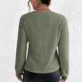 thumbnail image 5 of STETMN Women's Wrap Sweater Crop Long Sleeve Knit Tops V Neck Trendy Cozy Knitwear Shirt, 5 of 8