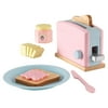 KidKraft Wooden Toaster Playset with 8 Pieces, Kitchen Toy - Pastel