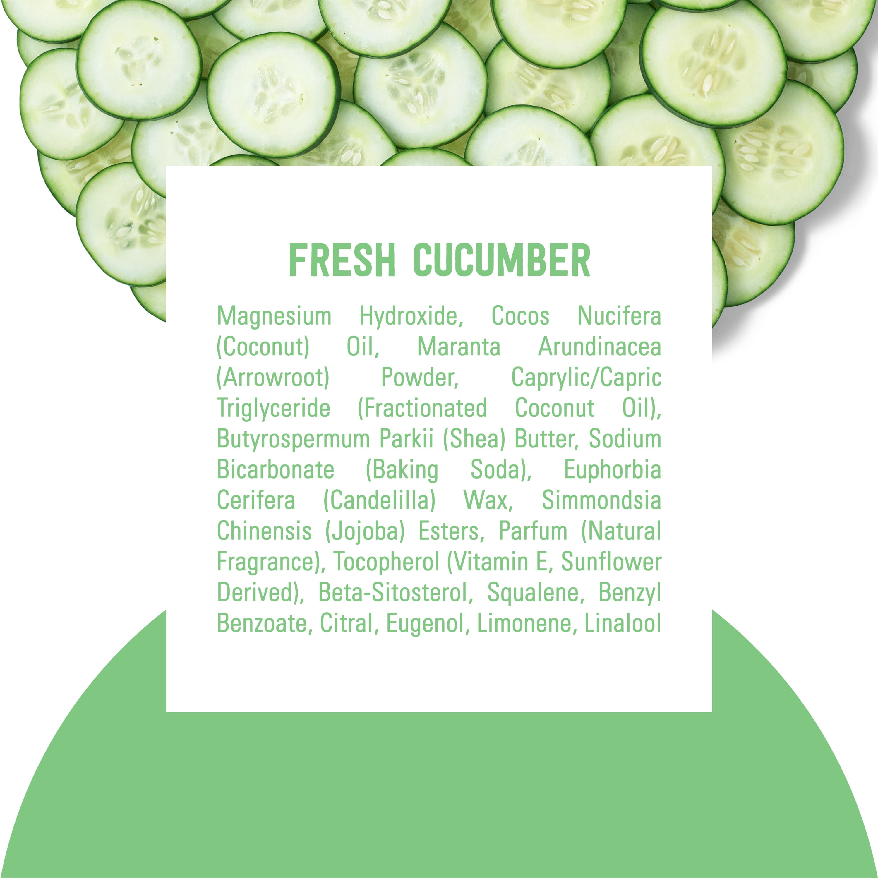 Schmidt's Aluminum Free Natural Deodorant Fresh Cucumber, 2.65 oz