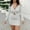 Gray, variant on BLTIBY Womens 2 Piece Outfits Mini Skirt Long Sleeves Zipper Top Bodycon Skirts Casual Stylish Outfits White XL