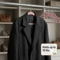 thumbnail image 5 of Hanger Central 25 Pack Space Saving Pink Velvet Non-Slip Hangers with Swivel Hook, 5 of 7