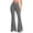 Gray, variant on XRoczxe Women's High Waisted Flare Leggings, Soft Stretchy Yoga Pants with Wide Waistband, Casual Bootcut Workout Trousers for Gym Dance & Daily Wear