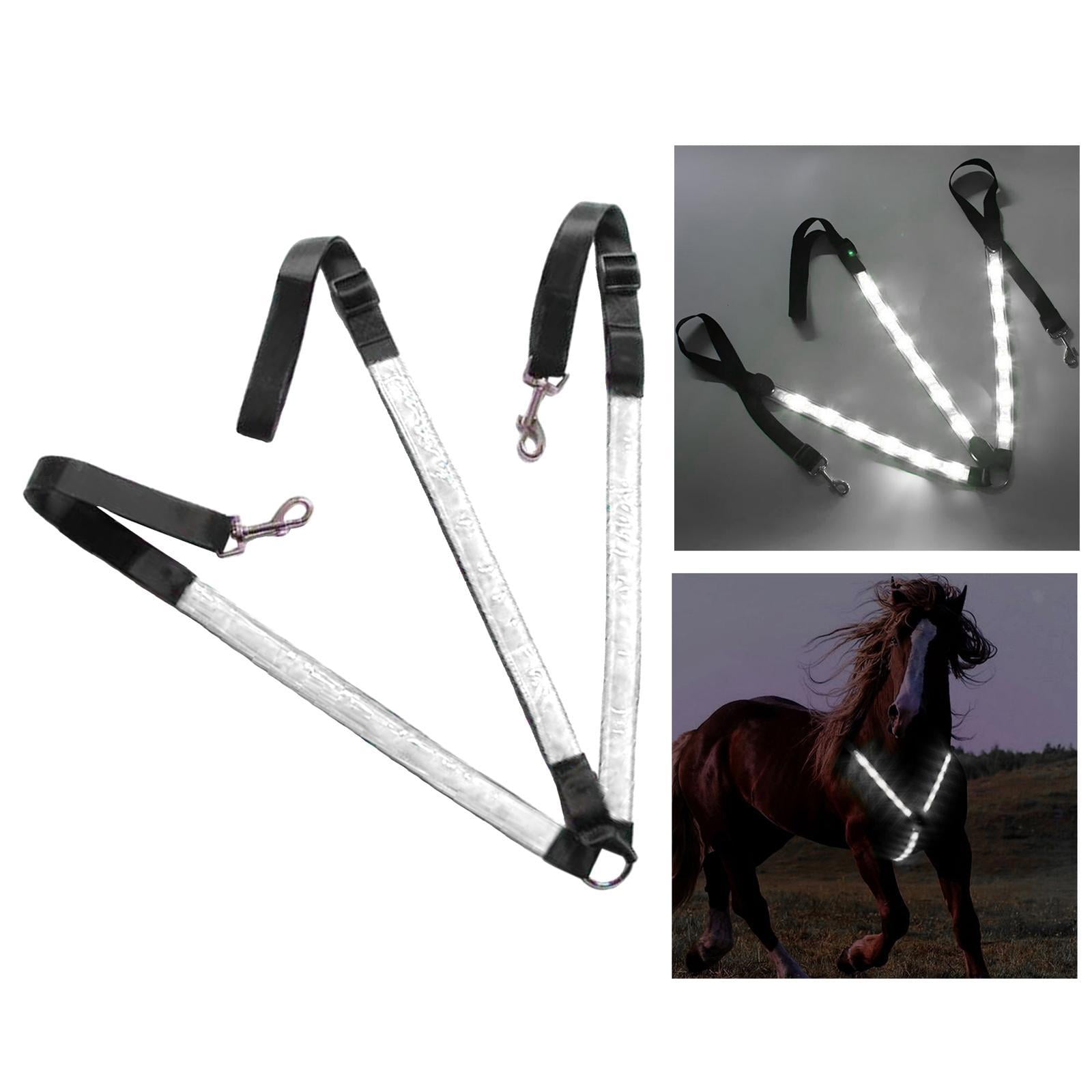 LED Horse Breastplate Collar Equestrian Safety Equipment Light Chest Strap