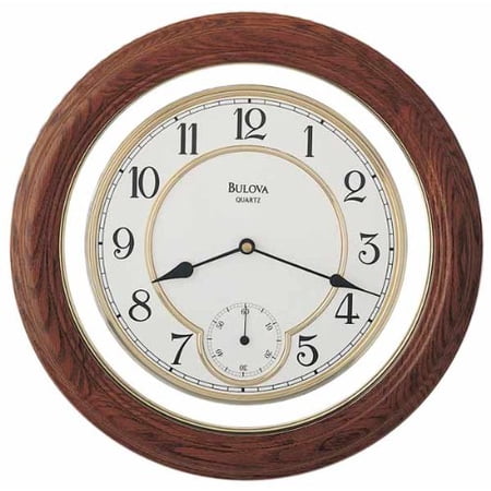 William 14 in. Wall Clock by Bulova