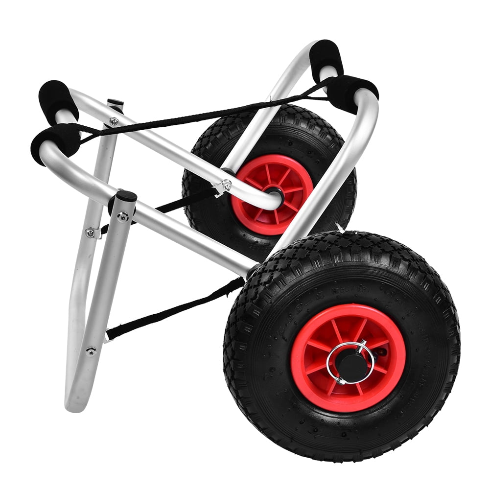 Tebru Aluminium Alloy Kayak Canoe Wheel Dolly Boat Carrier Trolley Cart Transport,Kayak Trolley, Kayak Transport Trolley