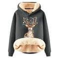 thumbnail image 1 of Wyzesi Chandails en Molleton pour Filles, Chandail de Noël à Col Rond, Imprimé, Manches Longues, Grande Taille, Style Universitaire, Mode Hiver, 1 of 4