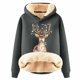 thumbnail image 1 of WILLBEST Sudadera de Mujer, Estilo Universitario, Cuello Redondo, Manga Larga, Talla Grande, con Estampado Navideño XXXX-Grande, 1 of 4