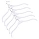 thumbnail image 3 of Non-Slip Clothes Hangers 5Pcs White Heavy Duty Plastic and Stainless Steel for Home Use, 3 of 4