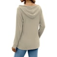 thumbnail image 4 of YATELLE Womens Tops Fall Fashion Hoodies for Women Long Sleeve Sweatshirts Ladies Casual Tees Soft Pullover Trendy Blouses, 4 of 5