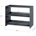 thumbnail image 2 of DONCO KIDS Louver Small Bookcase, Antique Grey, 2 of 2
